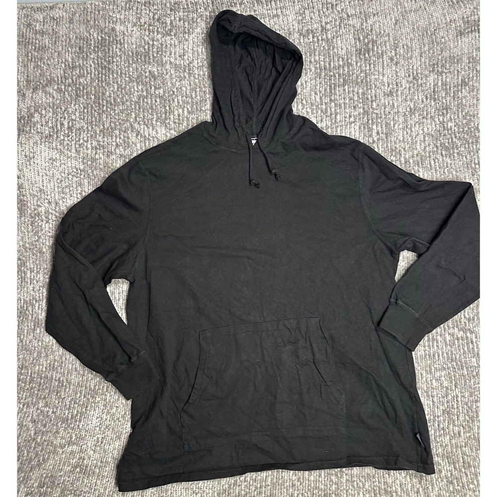 Champion Men's Hoodie 2XL Black Pullover Logo Heavyweight Streetwear